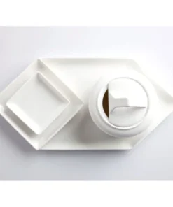 Serax Assiette En Porcelaine Carrée 26x26cm -Chef&Sommelier-boutique assiette en porcelaine carree 26x26cm 1