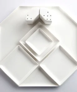 Serax Assiette En Porcelaine Carrée 26x26cm -Chef&Sommelier-boutique assiette en porcelaine carree 26x26cm 2