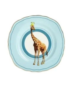 Yvonne Ellen Assiette En Porcelaine Flamant Rose D16cm -Chef&Sommelier-boutique assiette en porcelaine girafe d16cm girafe