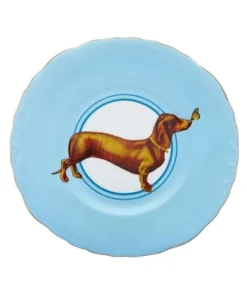 Yvonne Ellen Assiette En Porcelaine Teckel D24cm
