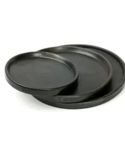 Bazar Bizar Assiette En Terracotta Grande Noire -Chef&Sommelier-boutique assiette en terracotta grande noire 5
