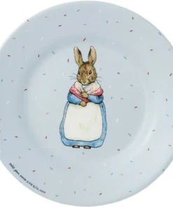 Petit Jour Paris Assiette Pierre Lapin Bleue (20 Cm)