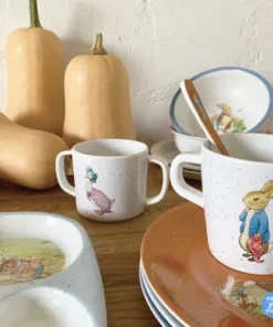 Petit Jour Paris Assiette Pierre Lapin Bleue Ocre (20 Cm) -Chef&Sommelier-boutique assiette pierre lapin bleue ocre 20 cm 2