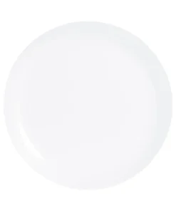 Luminarc Assiette Plate Blanche En Verre Opale Extra Résistant D25cm