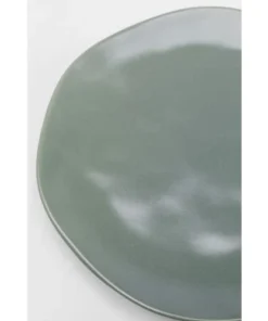 Kare Design Assiette Plate En Céramique Sauge D20 - Lot De 4 -Chef&Sommelier-boutique assiette plate en ceramique sauge d20 lot de 4 2