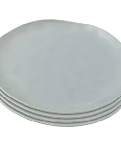 Kare Design Assiette Plate En Céramique Sauge D26 - Lot De 4