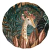 Maisons Du Monde Assiette Plate En Faïence Multicolore Motif Tropical Et Girafe - Lot De 6 -Chef&Sommelier-boutique assiette plate en faience multicolore motif tropical et girafe 1000 12 17 217850 1