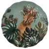 Maisons Du Monde Assiette Plate En Faïence Multicolore Motif Tropical Et Lynx - Lot De 6 -Chef&Sommelier-boutique assiette plate en faience multicolore motif tropical et lynx 1000 13 18 217851 1