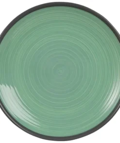 Maisons Du Monde Assiette Plate En Faïence Verte - Lot De 2 -Chef&Sommelier-boutique assiette plate en faience verte 1000 16 18 180828 1