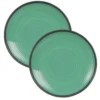 Maisons Du Monde Assiette Plate En Faïence Verte - Lot De 2 -Chef&Sommelier-boutique assiette plate en faience verte 1000 16 18 180828 3