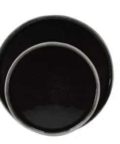 Sibo Homeconcept Assiette Plate En Grès Artisanal Brun 28 Cm - Lot De 4 -Chef&Sommelier-boutique assiette plate en gres artisanal brun 28 cm lot de 4 2