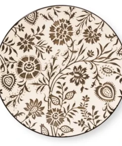 Medard De Noblat Assiette Plate En Grès Beige/Gris