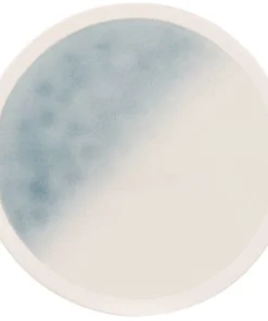 Chef&Sommelier-boutique 19 Maisons Du Monde Assiette Plate En Grès Blanc Et Bleu