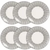 Maisons Du Monde Assiette Plate En Grès Blanc Motifs à Rayures - Lot De 6 -Chef&Sommelier-boutique assiette plate en gres blanc motifs a rayures 1000 1 40 173265 3