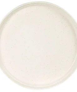 Maisons Du Monde Assiette Plate En Grès Blanc Motifs Mouchetés Multicolores