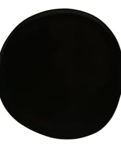 Sibo Homeconcept Assiette Plate En Grès De Table Noir 27 Cm - Lot De 6