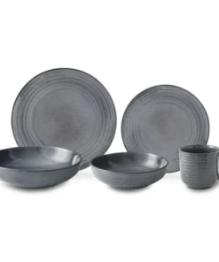 Medard De Noblat Assiette Plate En Grès Granit -Chef&Sommelier-boutique assiette plate en gres granit 2