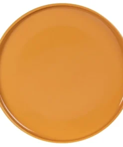 Maisons Du Monde Assiette Plate En Grès Jaune Moutarde - Lot De 6
