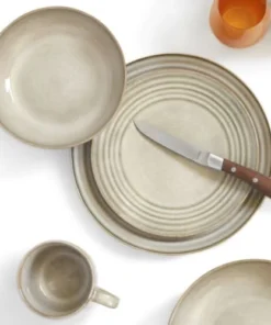 Medard De Noblat Assiette Plate En Grès Sable -Chef&Sommelier-boutique assiette plate en gres sable 1