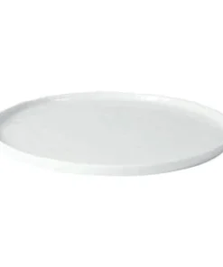 Pomax Assiette Plate En Porcelaine Blanc
