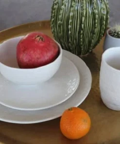 Kare Design Assiette Plate En Porcelaine Blanche D22 - Lot De 6 -Chef&Sommelier-boutique assiette plate en porcelaine blanche d22 lot de 6 1