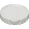 Kare Design Assiette Plate En Porcelaine Blanche D22 - Lot De 6 -Chef&Sommelier-boutique assiette plate en porcelaine blanche d22 lot de 6