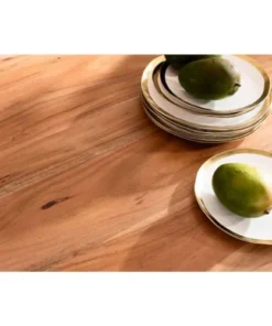 Kare Design Assiette Plate En Porcelaine Blanche Et Dorée D25 -Chef&Sommelier-boutique assiette plate en porcelaine blanche et doree d25 3