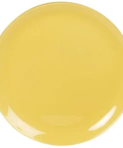 Maisons Du Monde Assiette Plate En Verre Jaune