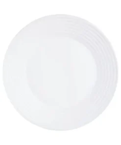 Luminarc Assiette Plate Noire En Verre Trempé Extra Résistant D25cm -Chef&Sommelier-boutique assiette plate en verre opale extra resistant d25cm harena 1