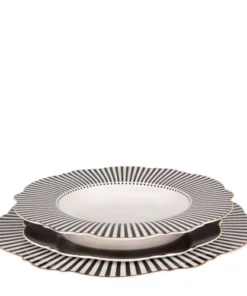Mathilde M Assiette Plate Gris Foncé D27,5cm -Chef&Sommelier-boutique assiette plate gris fonce d27 5cm 1