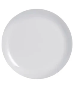 Luminarc Assiette Plate Grise En Verre Opale Extra Résistant D25cm