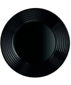 Luminarc Assiette Plate En Verre Opale Extra Résistant D25cm -Chef&Sommelier-boutique assiette plate noire en verre trempe extra resistant d25cm harena