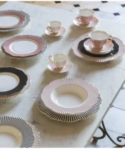 Mathilde M Assiette Plate Rose D27,5cm -Chef&Sommelier-boutique assiette plate rose d27 5cm 2