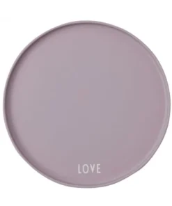 Design Letters Assiette Porcelaine Lavande D22cm