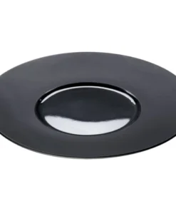 Stalgast Assiette Porcelaine Noire Bord Lisse Ø 30cm