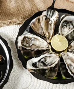 Roger Orfevre Assiette Pour 6 Huîtres 29 Cm En Inox Argent -Chef&Sommelier-boutique assiette pour 6 huitres 29 cm en inox argent 1