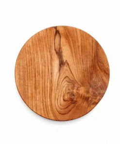 Bazar Bizar Assiette Ronde Moyenne En Bois De Teck -Chef&Sommelier-boutique assiette ronde moyenne en bois de teck 5