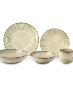 Medard De Noblat Assiette Salade Et Pâtes En Grès Sable -Chef&Sommelier-boutique assiette salade et pates en gres sable 2