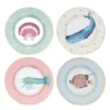 Yvonne Ellen Assiettes En Porcelaine Animaux Marins D20cm - Lot De 4 -Chef&Sommelier-boutique assiettes en porcelaine animaux marins d20cm lot de 4