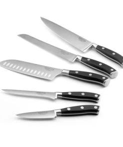 SABATIER TROMPETTE Bloc Spaghetti 5 Couteaux De Cuisine (compo AMZ) -Chef&Sommelier-boutique bloc spaghetti 5 couteaux de cuisine compo amz 2