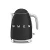 Smeg Bouilloire 1,7 L Mat En Inox Noir -Chef&Sommelier-boutique bouilloire 1 7 l mat en inox noir