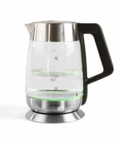 LIVOO Bouilloire à Température Variable En Verre Gris