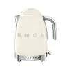 Smeg Bouilloire Année 50 1,7 L Crème En Inox Beige -Chef&Sommelier-boutique bouilloire annee 50 1 7 l creme en inox beige
