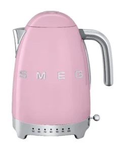 Smeg Bouilloire Année 50 1,7 L En Inox Rose