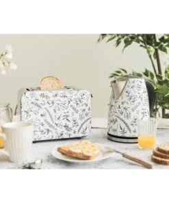 LIVOO Bouilloire Jungle En Acier Inoxydable Blanc -Chef&Sommelier-boutique bouilloire jungle en acier inoxydable blanc 2