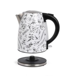 LIVOO Bouilloire Jungle En Acier Inoxydable Blanc -Chef&Sommelier-boutique bouilloire jungle en acier inoxydable blanc 4