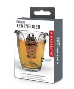 KIKKERLAND Boule à Thé Robot Inox Argent 12 KIKKERLAND Boule à Thé Robot Inox Argent -Chef&Sommelier-boutique boule a the robot inox argent 4