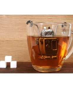 KIKKERLAND Boule à Thé Robot Inox Argent 13 KIKKERLAND Boule à Thé Robot Inox Argent -Chef&Sommelier-boutique boule a the robot inox argent 5