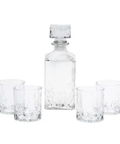 Chef&Sommelier-boutique 9 Wadiga Carafe à Whisky 900ml Et 4 Verres
