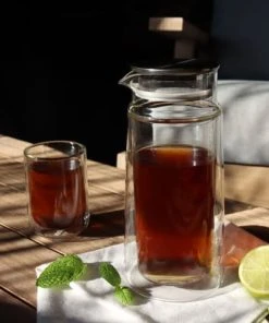 OGO Living Carafe Infuseur Double Paroi En Verre 650 Ml -Chef&Sommelier-boutique carafe infuseur double paroi en verre 650 ml 4